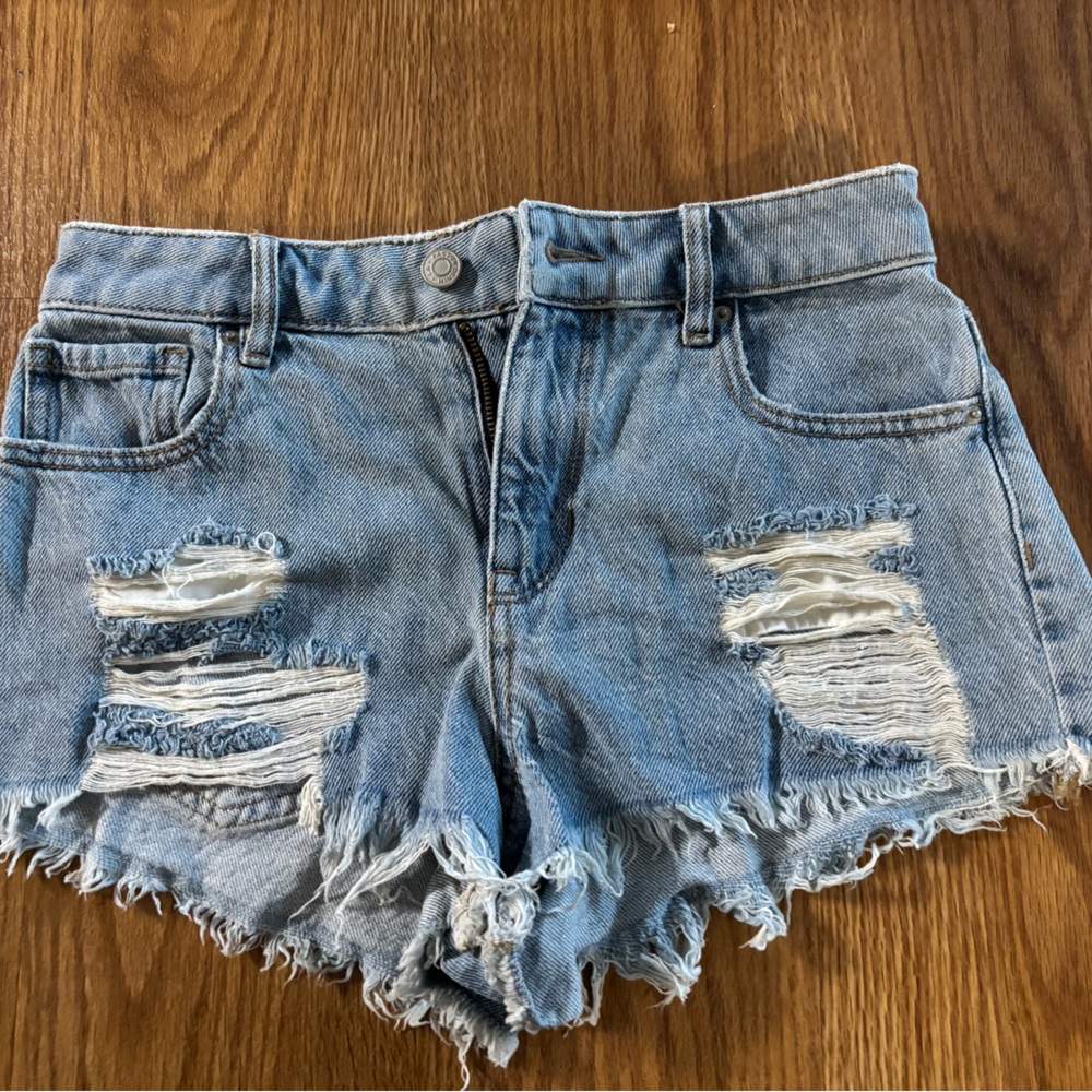 Distressed Denim Women's Shorts